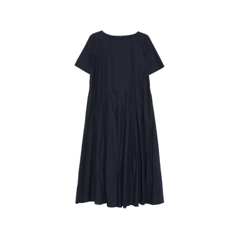 Apuntob Women Cotton Pleated Midi Dress